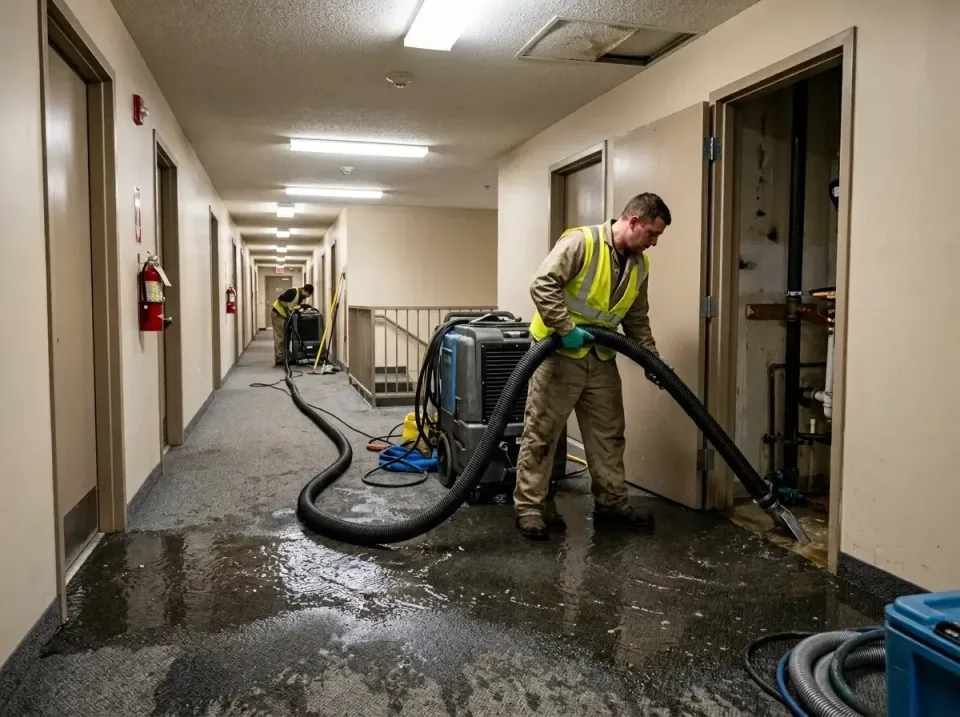 multi-unit-apartment-hallway-f-005 — frequently asked questions, Emergency Burst Pipe Water Extraction & Removal in Celebrat…